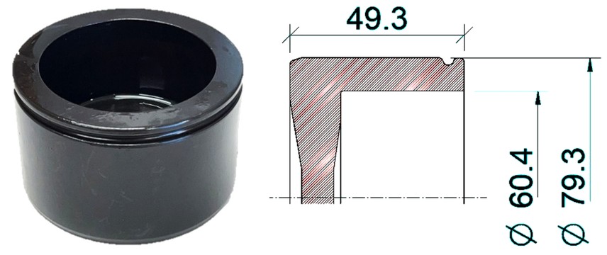 MM4025 Calliper Piston