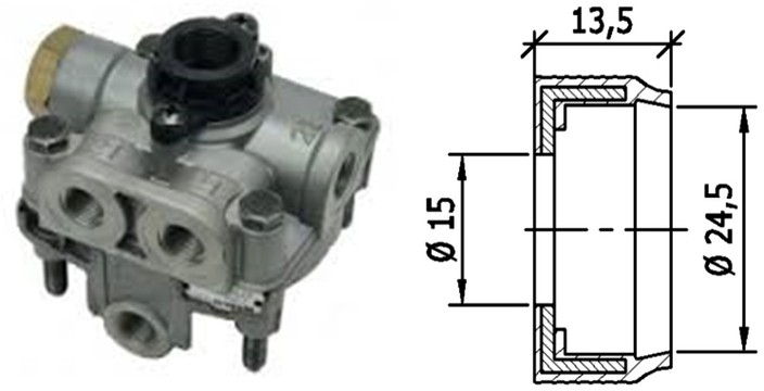 MM33118 BOSCH Square Relay Valve / SCANIA