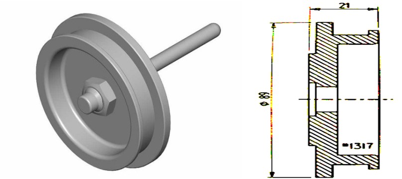 MM1317 Japanese Clutch Servo Air Piston (90mm)