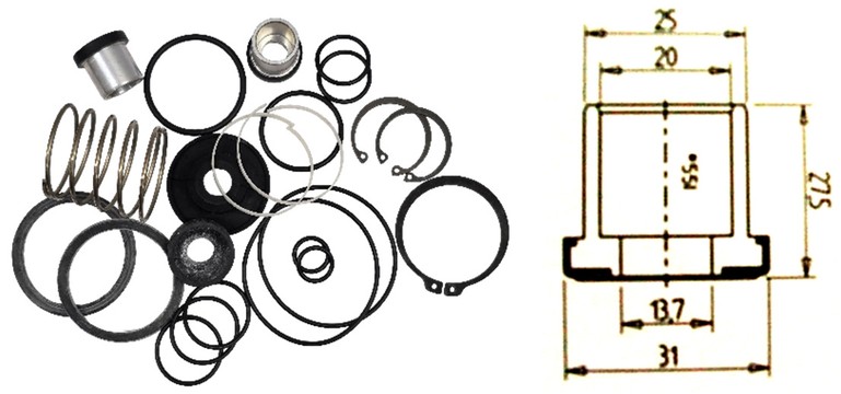 MM33056/1 WABCO Foot Valve (Lip Seal)