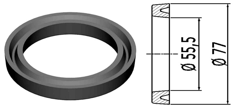 MM22432/1 WABCO Air Pack 3” Main Seal