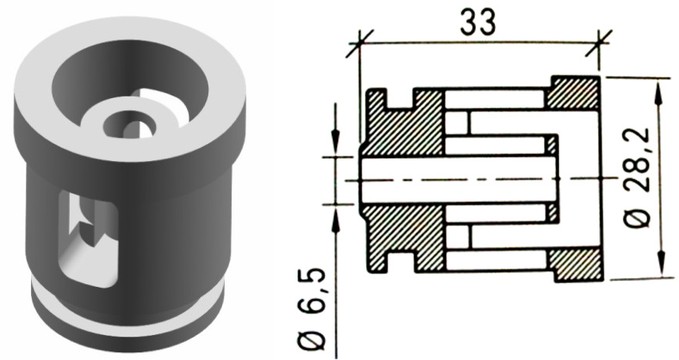MM2024 Plastic SEAL for Trailer Hand Brake