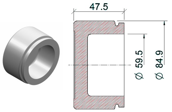 MM33095/1 Calliper Main Piston