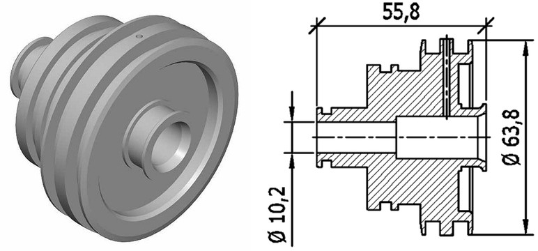 MM33056/2 Piston for MM33056/1