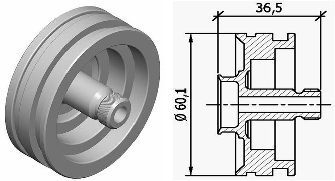 MM22226/3 E6 Foot Valve Piston
