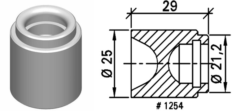 MM1254 BZ 6621 Spring Brake Piston
