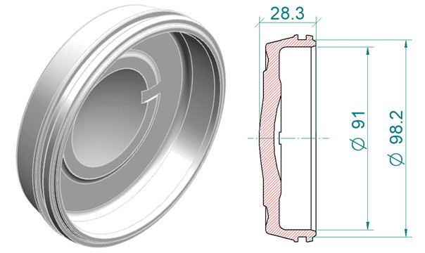 MM33044/3 End CAP for MM33044