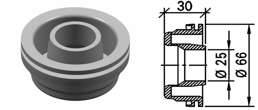 MM1850 WABCO/MAN Plastic Piston for Clutch Servo