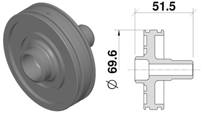 MM33153/1 Main Air Piston for MM33153