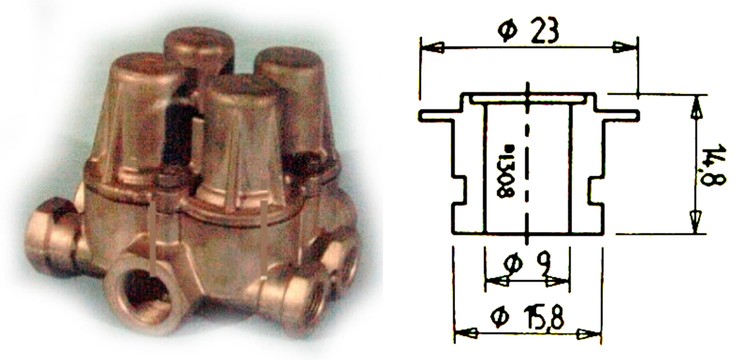 MM22288/1 KNORR 4 Circuit c/w Piston