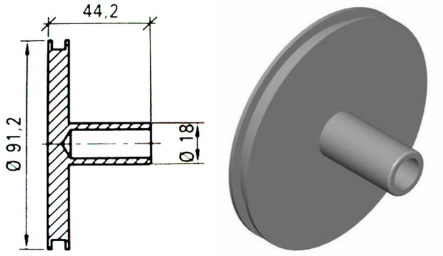 MM22308/2 KNORR BREMSE Inner Piston