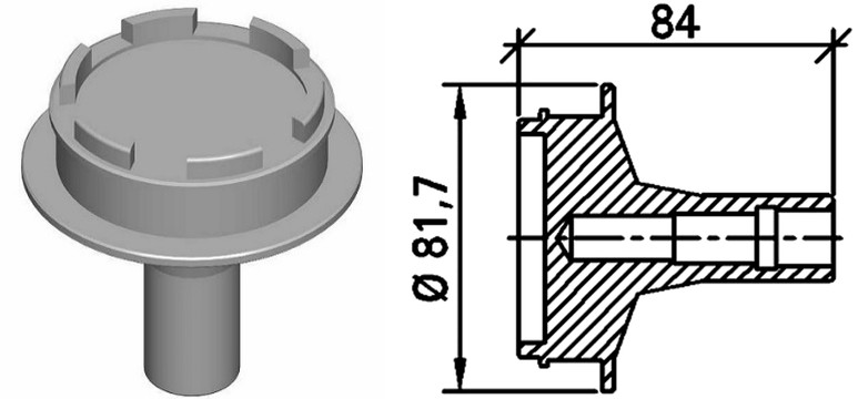 MM22248/4 MERCEDES Clutch Servo Air Piston