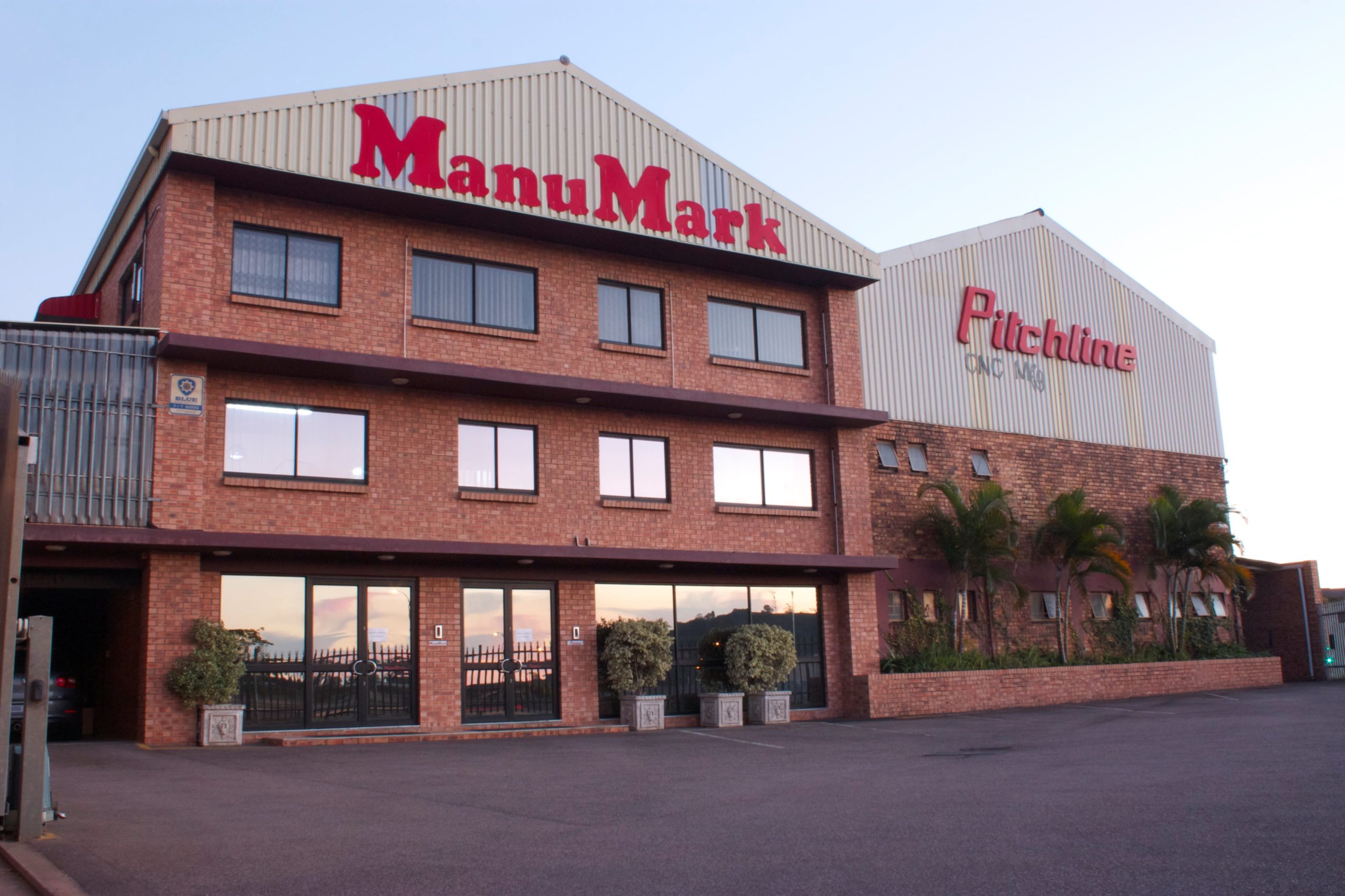 The ManuMark and Pitchline factory building in Pinetown