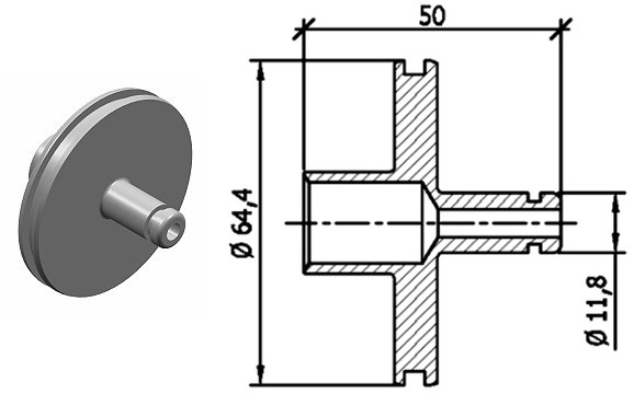MM2614 ACTROS Trailer Control Air Piston
