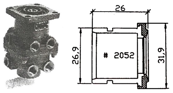 MM33094 IVECO Foot Valve (DX75B + DX95B)