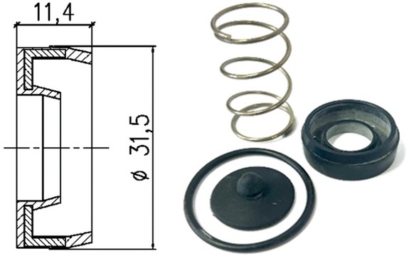 MM33221 Anticompound Valve for ISUZU FTR800